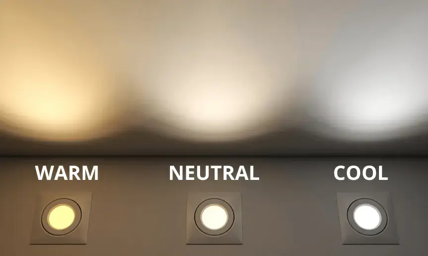 Different color temp comparisons warm neutral cool