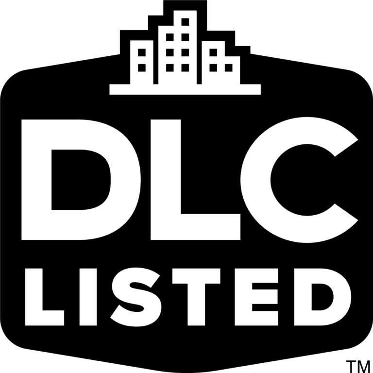 DLCLISTED-logo in black and white