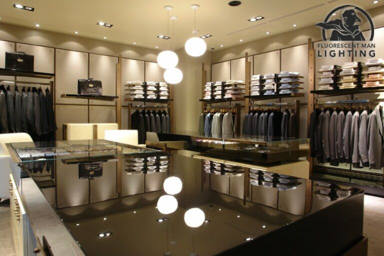 inside a mens retail store