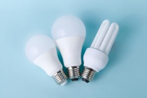 An image showing three different types of bulbs